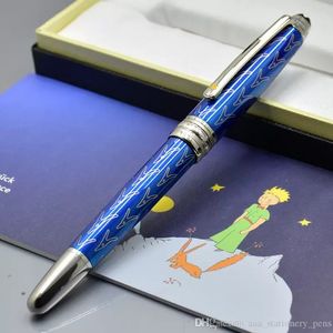 Petit Prince Blue Rollerball Balpennen Briefpapier Kantoor School Leuke Carving Metalen Hars Schrijven Inkt Gift Pen