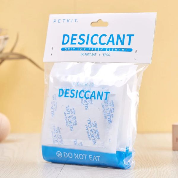 Petkit a remplacé l'agent d'étanchéité de l'humidité conservatrice de l'Esiccant pour les mangeoires intelligentes -5 emballe des perles de gel de silice transparente