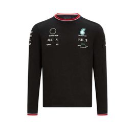 Petronas Sweatshirts T-shirts Mercedes Amg One Racing Mens Women Casual Long Mancheve T-shirt Benz Lewis Hamilton Team Work Clothes Tshirt 3nek6375213