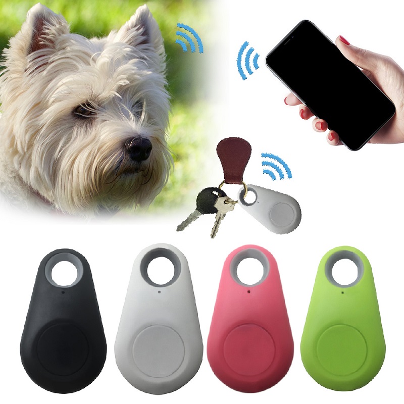 Husdjur smarta mini GPS-tracker trådlös Bluetooth-kompatibla anti-Lost Dog Finder GPS Locator
