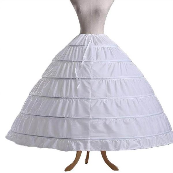 Jupons 6 cerceaux Jupon Jupon Tarlatan Crinoline sous-jupe slips faire robe gonflée coing mariée débutante robe de bal accessoires248y