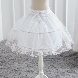 Petticoats bruiloft bruid accessoires kleine meisjes crinoline wit lang bloemenmeisje formele jurk onderstreping