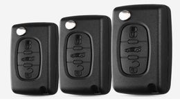 Carcasa llave plegable 3 botones Peugeot 407 para cerrajero0123458411249