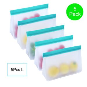 Peva Food Storage Bag Upgrade LEAKBIDE TOP STAND -UP HERUUBABLE FREESER Sandwich Ziplock Siliconen Tas