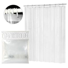 Rideau de douche en plastique peva étanche à épreuvance transparent rideau de bain transparent de salle de bain accessoires 240512