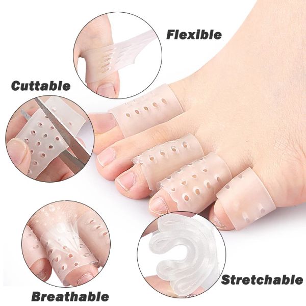 Pexmen 2pcs Toe Protecteur Open Toe Gelve Gel Toe Cap couvre la douleur à l'orteil de soulage