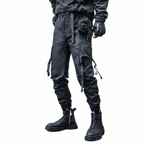 pfnw Pantalon cargo décontracté américain Tide pour hommes Printemps Automne High Street Darkwear Leggings Techwear Salopette Pantalon de niche 12Z2335 I077 #