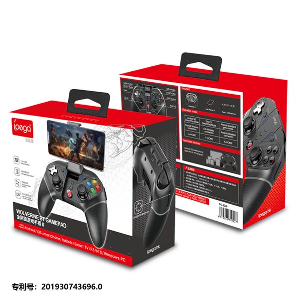 PG-9220 Bluetooth Wireless Game Controller Double Motor Vibration Fonction Gamepad Joystick compatible avec Switch / Windows PC Android iOS Mobile Phone