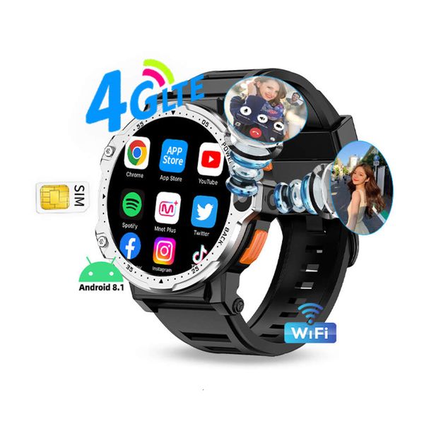 PG999 4G Android WiFi Smartwatch Android 8.1 Carte SIM Téléphone mobile GPS PG999 Smart Watch with Sim Card Camera Call 2023