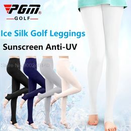 PGM 10 Color High Elasticité Chaussures Femmes Golf Vêtements Suncreen Silk Silk Feging Leggings Pants Tennisbadminton Stocking Outdoor 240419