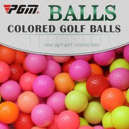 PGM 10 pièces balle de Golf deux pièces balle de sport pratique professionnelle Double couche balles multicolores intérieur extérieur aides à l'entraînement 240301