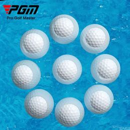 PGM 10 pièces pratique de Golf balle flottante d'eau entraînement de Sport en plein air en caoutchouc synthétique Double couche balles d'aide accessoires de golfeur 240301