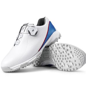 PGM 2023 Tiener Microfiber Waterdichte snelle veter golfschoenen jongens en meisjes ademende niet-slip puntige sneakers