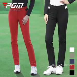 PGM AUTUME FEMMES PAUGNE DE GOLF TOODE DE GOLF LADES ÉLASTIQUE SLIGNE SPORT Pantalon Femmes hautes Pantalons décontractés Hiver Golf Papt de sueur de golf 240419