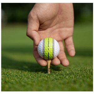 PGM golfbal 360 ° baan richtlijn bal streep 2-laags bal geschikt voor beginners oefenen binnen buiten golfbenodigdheden 240301