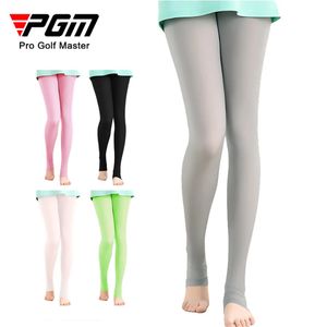 PGM Golf Legging chaussettes dame été crème solaire collants de glace bas fille résistant aux UV pantalons de survêtement bas femmes Golf recadrée pied pantalon 240111