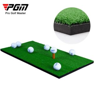 Pgm golf tapis extérieur sport de golf d'entraînement de golf tapis intérieur bureau portable avec t-shirt en caoutchouc