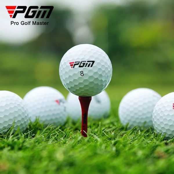 PGM Golf Match Balls Triple Layer TPU Triple Line Ball tiene una sensación de golpe suave y un fuerte control de giro Q027 240301
