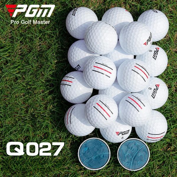 PGM Golf Match Balls Triple couche TPU TRIPLE LINE BALL a une sensation de frappe douce et des fournitures de golf de contrôle de spin solide Q027 231227