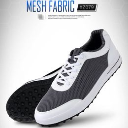 PGM Golf Men's's Shoe Ultra Light Summer Mesh Shoe confortable et respirant Casual Anti-Slip Shoe Outdoor Sports Equipment