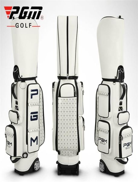 PGM Golf Standard Sac PU Sac de golf imperméable Packages d'aviation polyvalents Sacs de voyage de grande capacité avec roues D00821345145