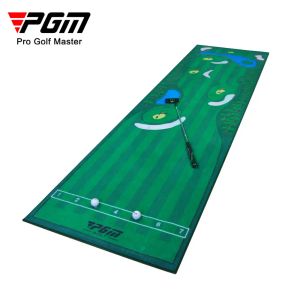 PGM indoor golf trainingsmat grote 3x0.8m 7 serveer posities fluweel put green putter deken tapijt trainer accessoires tl028