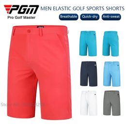 PGM hommes Shorts de Golf été en plein air Shorts de sport décontractés élastique respirant vêtements de Golf mâle pantalon droit à séchage rapide 2XS-3XL 240219