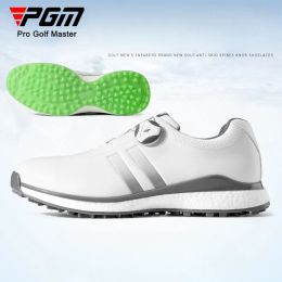 PGM Mens Golf Shoes Sport Sport Casual Wear Microfibra de cuero Blanco White White Tpu Tpu Tpu XZ172