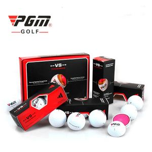PGM ORIGINAL GOLL BALL TROIS-couche Match Ball Boad Box Package Golf Ball Set 12pcs Set 3pcs Set Game Utiliser Ball 240515