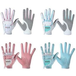 PGM Guantes de golf para mujer Mano izquierda Deporte derecho Tela de nanómetro de alta calidad Protección de palma transpirable 211124