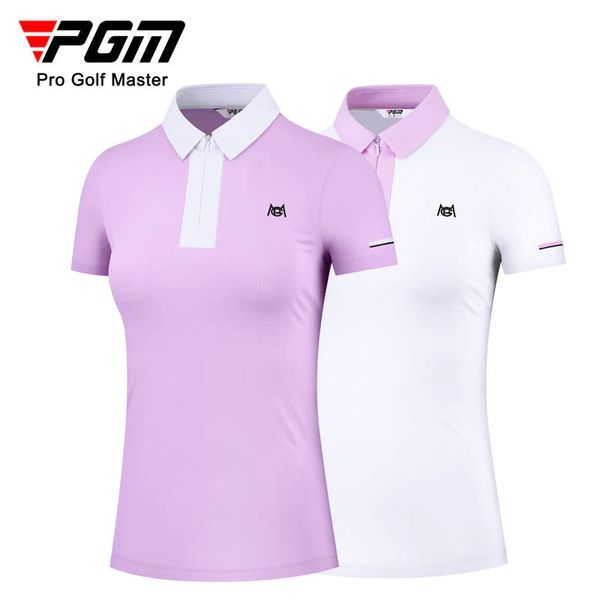 PGM YF511 Tshirts de golf personnalisés Polo Polo Spandex Golf Polo pour femmes