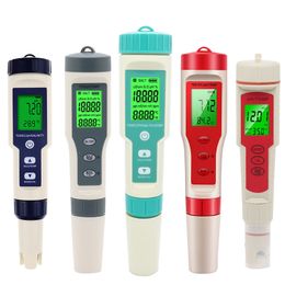 PH Meter 2/3/4/5/7 in 1 PH Meter TDS EC ORP Zoutgehalte SG Temperatuur Tool Met Achtergrondverlichting Digitale Waterkwaliteit Monitor Tester voor Aquarium 230809