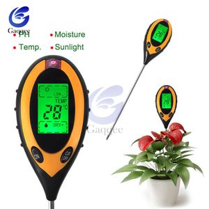 PH Meters 4 in 1 Soil PH Meter Tester Soil Tester PH Moisture meter Temperature Sunlight Intensity measurement Analysis Soil Acidity Test 230710