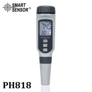 PH mètres Type de stylo professionnel PH mètre Portable PH testeur de qualité de l'eau acidomètre pour aquarium acidimètre eau PH acidité mètre PH818 230804