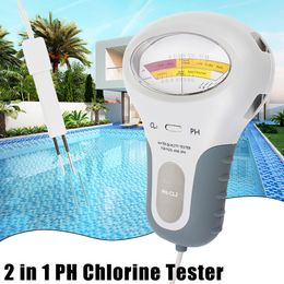 PH Meter Waterkwaliteit Testapparaat Chloor Tester PH Chloor Meter Voor Zwembad SPA Water 2 in 1 CL2 Meten PC-102 PH Tester 230721