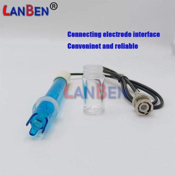 Électrode de capteur de pH 0-14 PH Contrôleur Groche d'électrode Kit de remplacement du connecteur BNC pour aquarium avec module