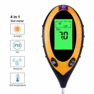 PH SOLY Probador del suelo Monitor de la humedad del suelo Probador del sol Testers Acidez Acidez Alkali Herramienta de prueba Termómetro de planta de jardín Higrómetro