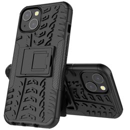 KickStand Impact Rugged Heavy Duty TPU + PC Fundas híbridas a prueba de golpes para IPHONE 13 PRO MAX 11 12 XS MAX 6 7 8 PLUS 500PCS / LOT