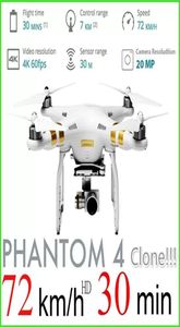 Phantom 4 Pro HD Camera RC Drone Aircraft WiFi UAV Réglable Camera Altitude Hold One Key Returntake Off Quadcopter Drones49734124890160