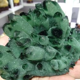 Phantom 680g Ghost Natural Quartz Green Crystal Cluster Spequat Spequmen 201195