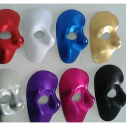 Phantom New Half Mask Left Face of the Night Opera Men Women Masks Masquerade Party Masked Ball Masks Halloween Festieve Supplies S Ed S