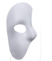 Fantôme de l'Opéra Masque Facial Halloween Noël Nouvel An Costume de Fête Vêtements Maquillage Déguisement La Plupart des Adultes Blanc Phan5821969