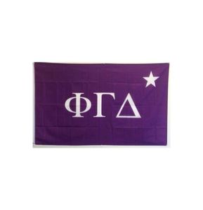 Phi Gamma Delta FIJI-vlag 3x5 voet dubbel gestikt Hoge kwaliteit fabriek direct levering polyester met messing doorvoertules4607323