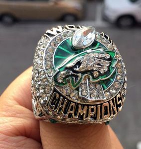 Philadelphia 2018 Eagle S American Football Team Champions Championship Ring met houten box sport souvenir fan mannen cadeau hele2067063