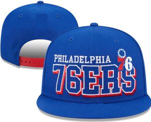 Philadelphia''76ers''Ball Caps 2023-24 unisexe mode coton strapback casquette de baseball chapeau snapback hommes femmes chapeau de soleil broderie printemps casquette d'été en gros a