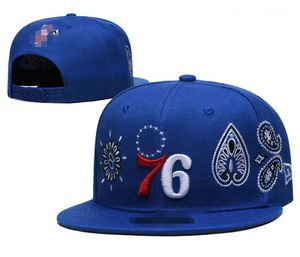 Philadelphia''76ers'ball Caps 2023-24 Unisex Fashion Cotton Baseball Snapback Men Women Sun Hat Borduurwerk Spring Summer Cap Groothandel A4
