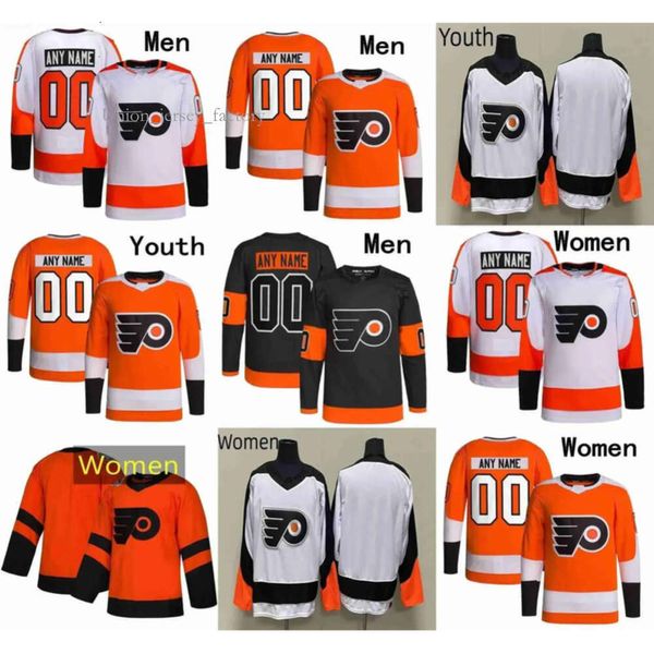 Maillots de hockey Philadelphia Flyers 11 Konecny 13 Kevin Hayes 49 Noah Cates 25 James Riemsdyk 9 Provorov 6 Travis Sanheim 55 Rasmus 5688