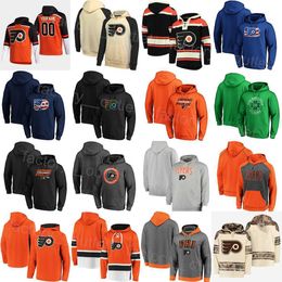 Philadelphia Hockey Flyers 14 Sean Couturier Hoody Jersey-jassen 11 Travis Konecny Hoodies 13 Kevin Hayes Capuchon 9 Ivan Provorov''Nhl''shirt