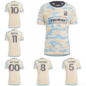 Union de Philadelphie 10 Maillot de football GAZDAG 7 UHRE 9 CARRANZA 8 MARTINEZ 5 GLESNES 3 ELLIOTT 11 BEDOYA 31 FLASH 27 WAGNER GLESNES BLAKE Kits de maillots de football 23-24 Club