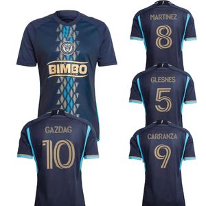 Philadelphia Union 24-25 Chemise de maillot de football de qualité thaïlandaise personnalisée yakuda MONTEIRO 10 CARRANZA 9 MARTINEZ 8 UHRE 7 GLESNES 5 GAZDAG 6 SANTOS 17 BURKE 19 GAZDAG wear